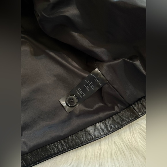 Kallmeyer Remi Cropped Jacket Leather Black Distressed Large - Picture 6 of 9
